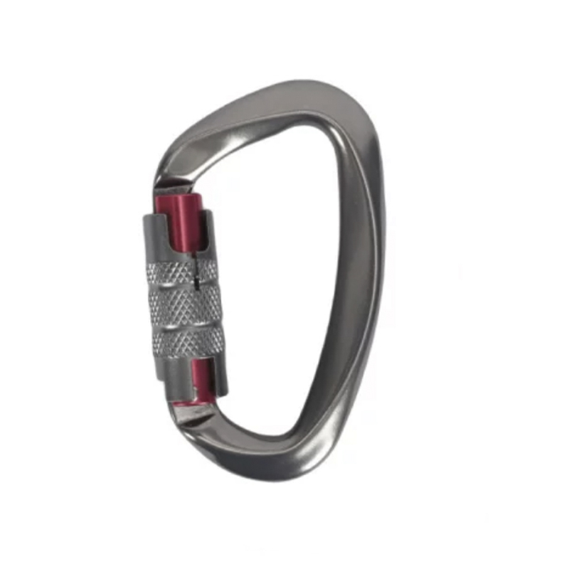 HT-G-0004 aluminiumskarabin med manuell portlåssystem